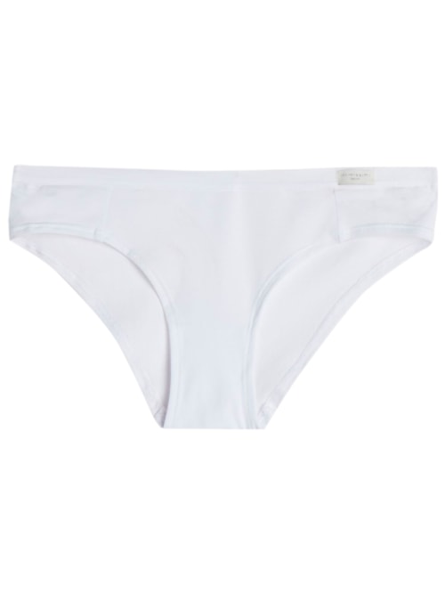 Calcinha Reta Em Algodao Natural - Branco