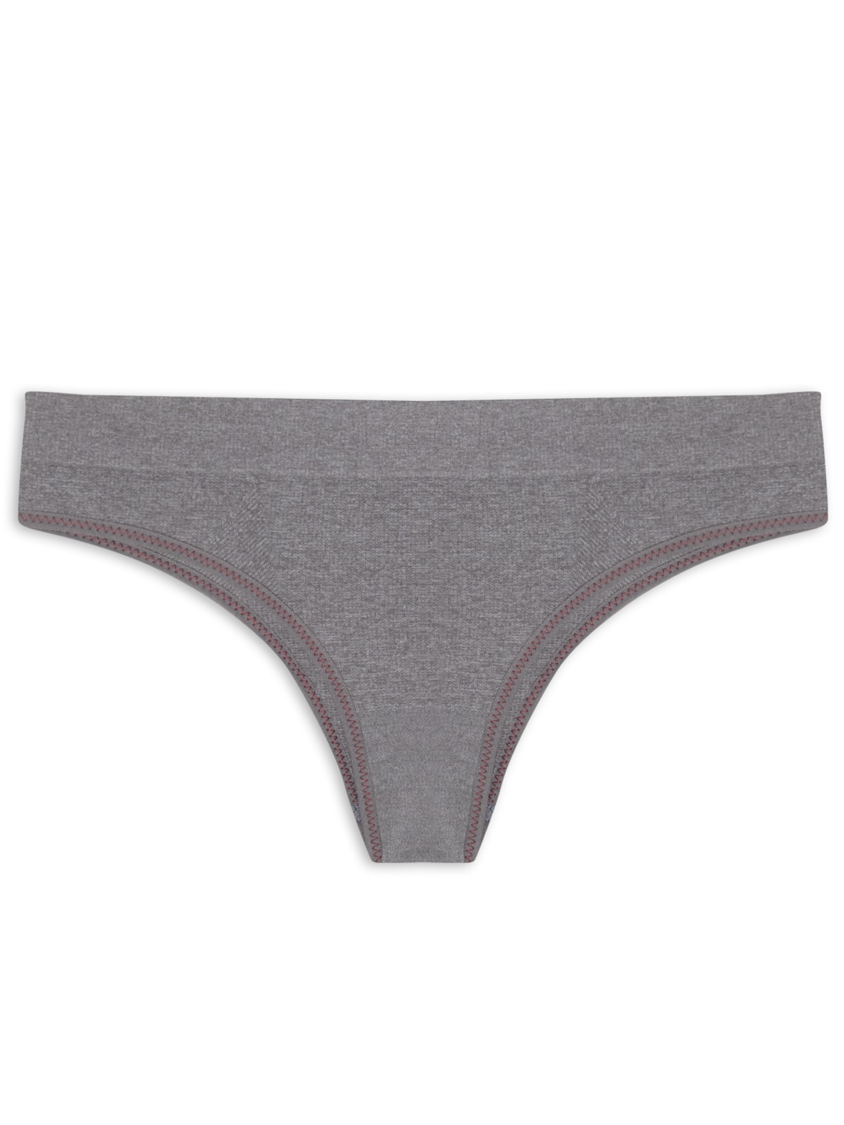 Calcinha Ribana Sem Costura Cinza Lupo