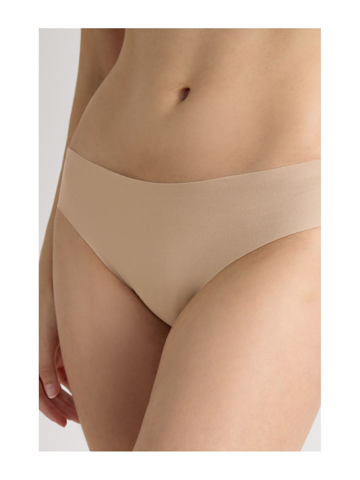 Calcinha Sem Costuras Em Algodão Supima Bege Intimissimi