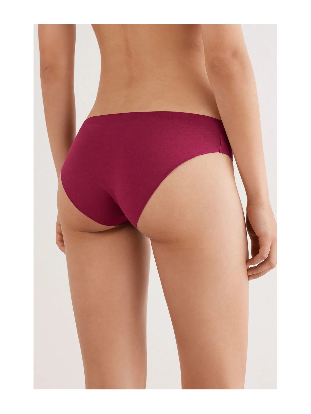 Calcinha Sem Costuras Em Algodão Supima Bordô Intimissimi