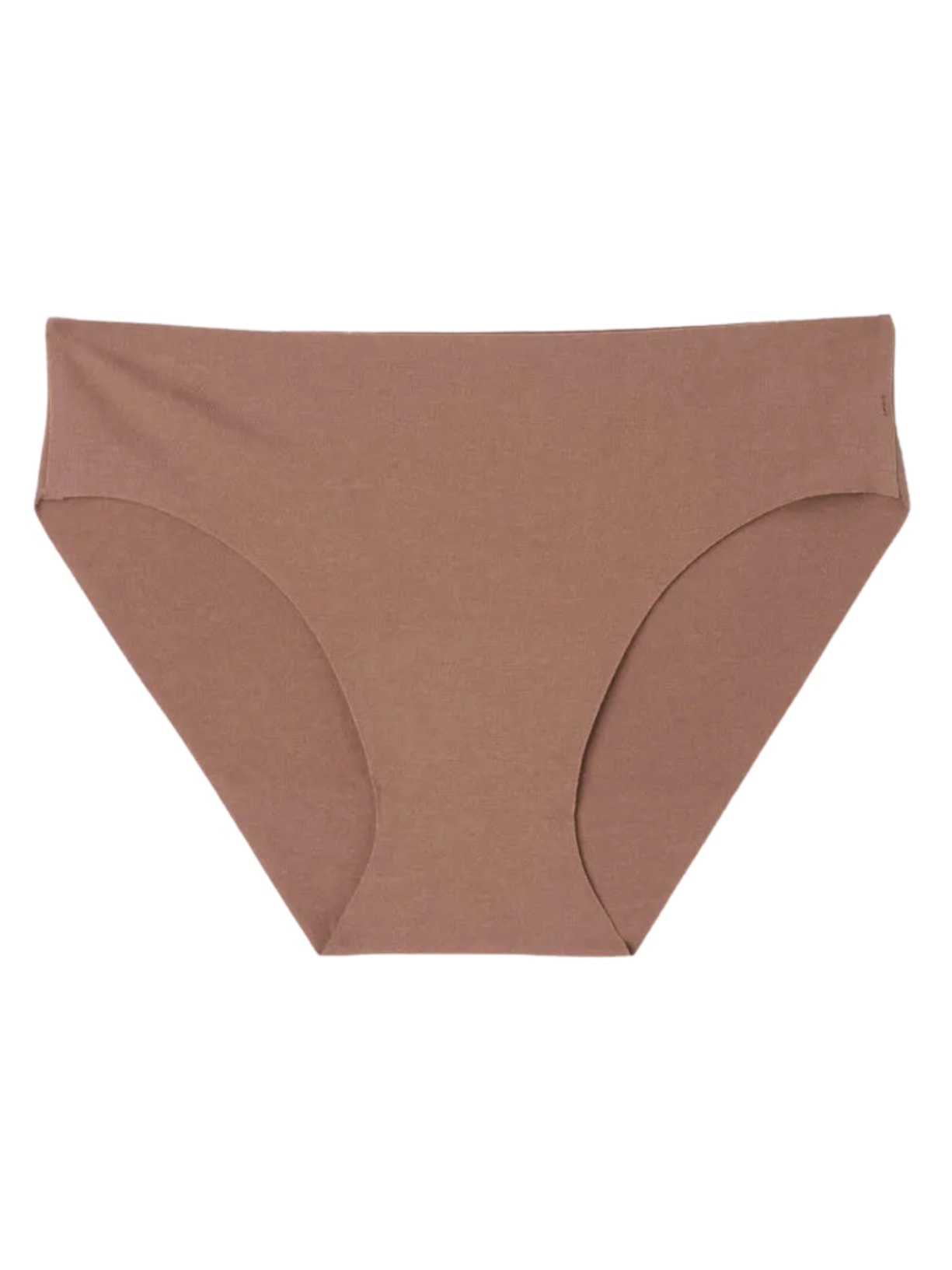 Calcinha Sem Costuras Em Algodão Supima - Marrom