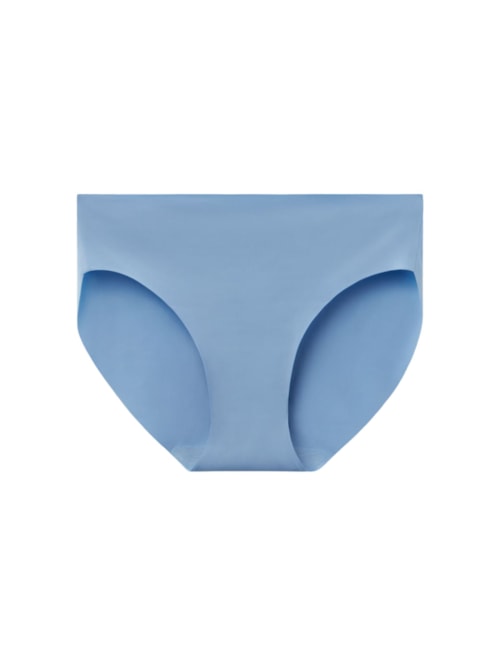 Calcinha Sem Costuras Em Microfibra - Azul