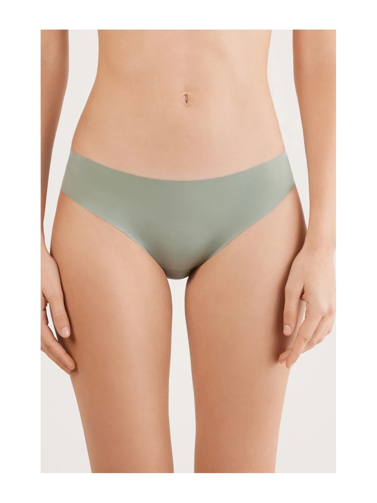 Calcinha Sem Costuras Em Microfibra Verde Intimissimi