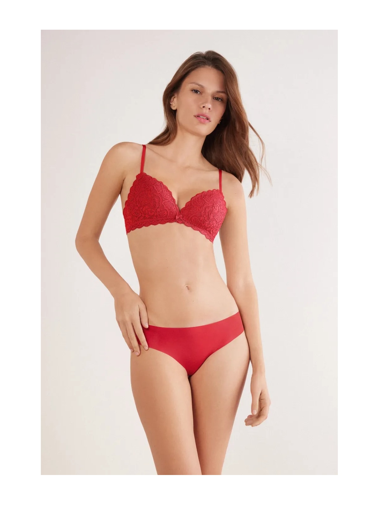 Calcinha Sem Costuras Em Microfibra Vermelho Intimissimi