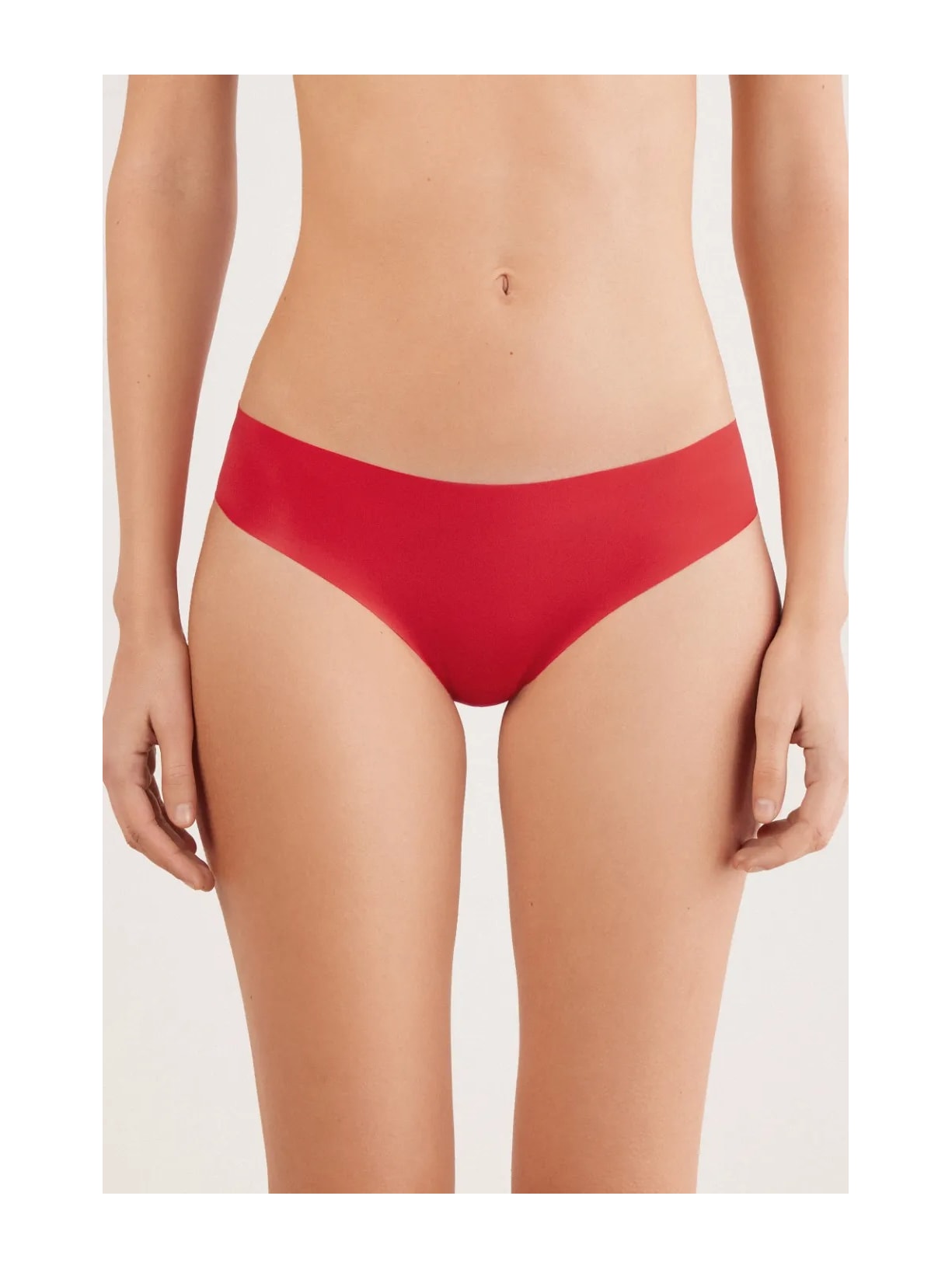 Calcinha Sem Costuras Em Microfibra Vermelho Intimissimi