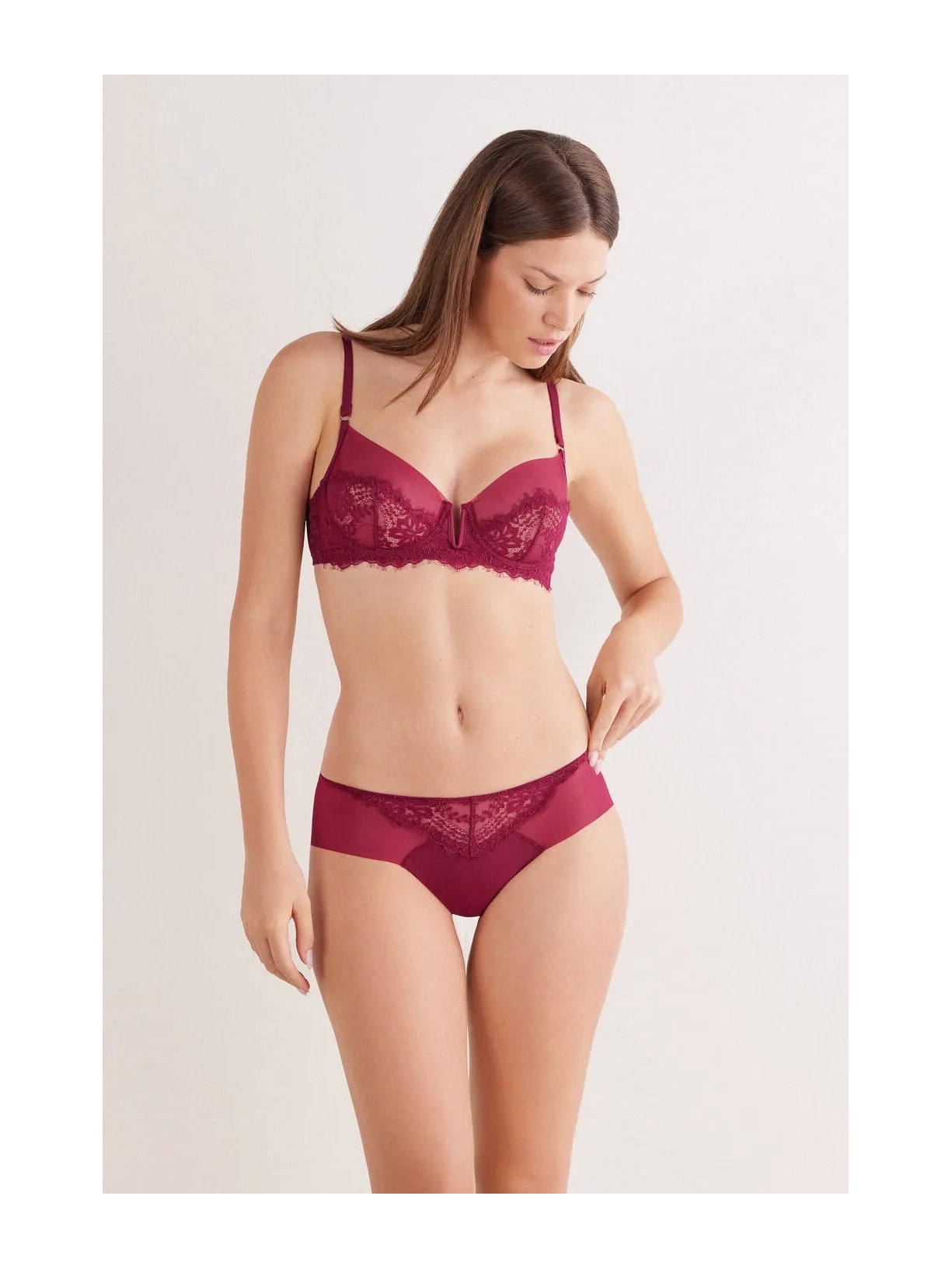 Calcinha Sheer Glamour Bordô Intimissimi