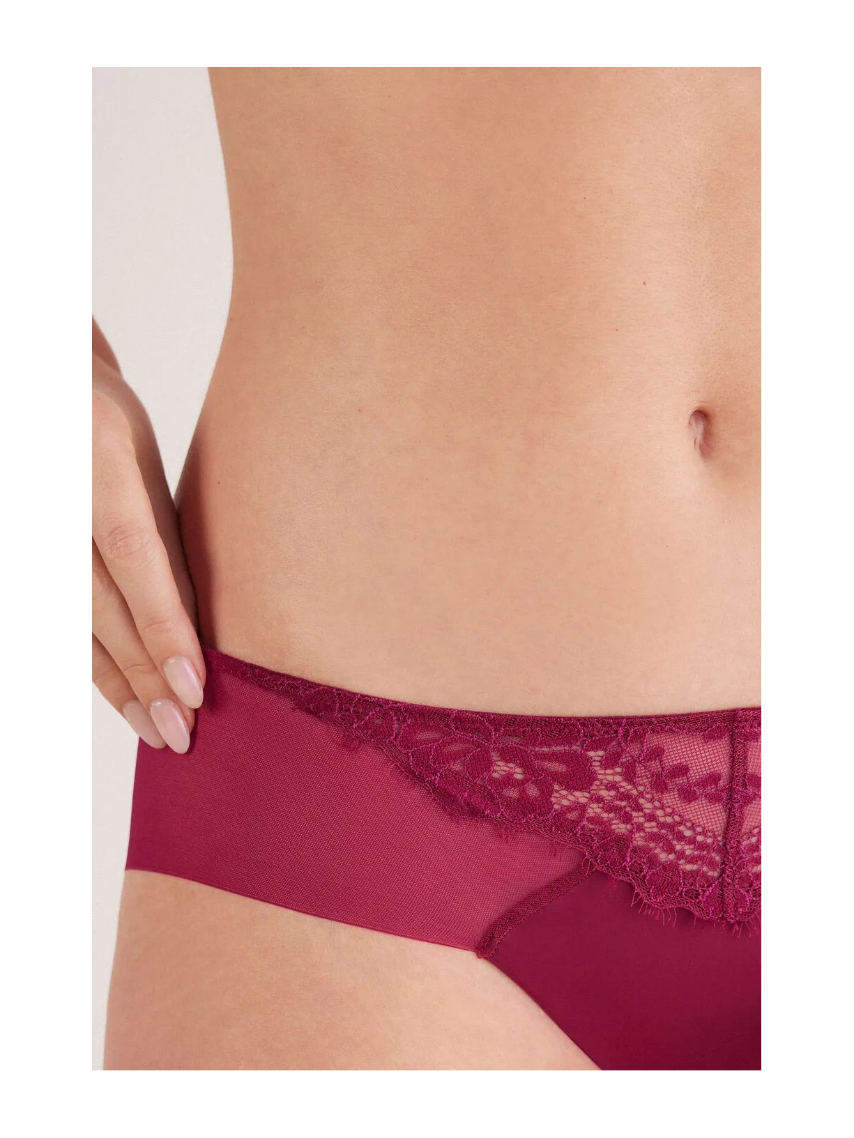 Calcinha Sheer Glamour Bordô Intimissimi