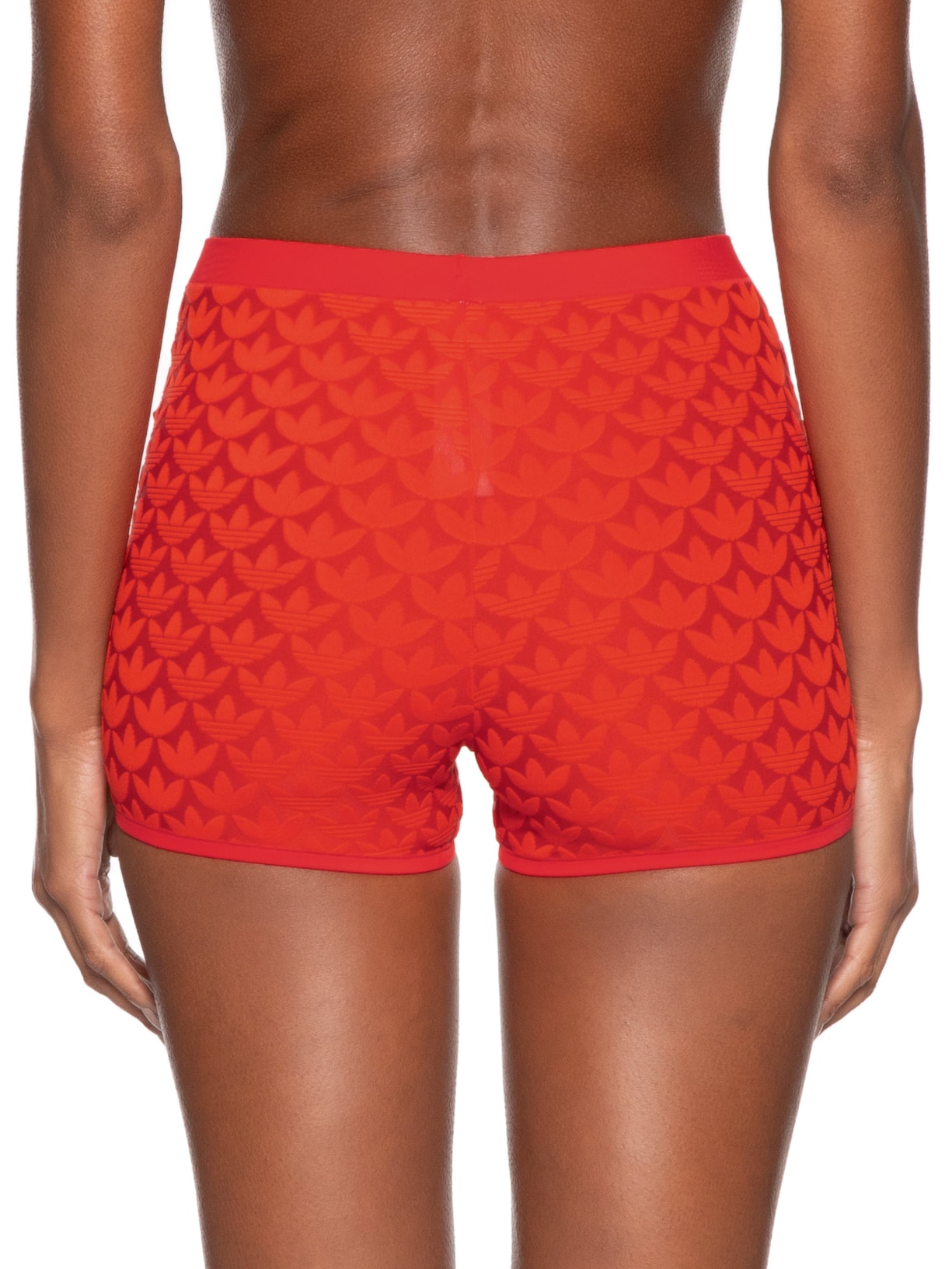 Calcinha Short Pant Microterrot Monogram Hi Rise Vermelho Adidas Originals Underwear