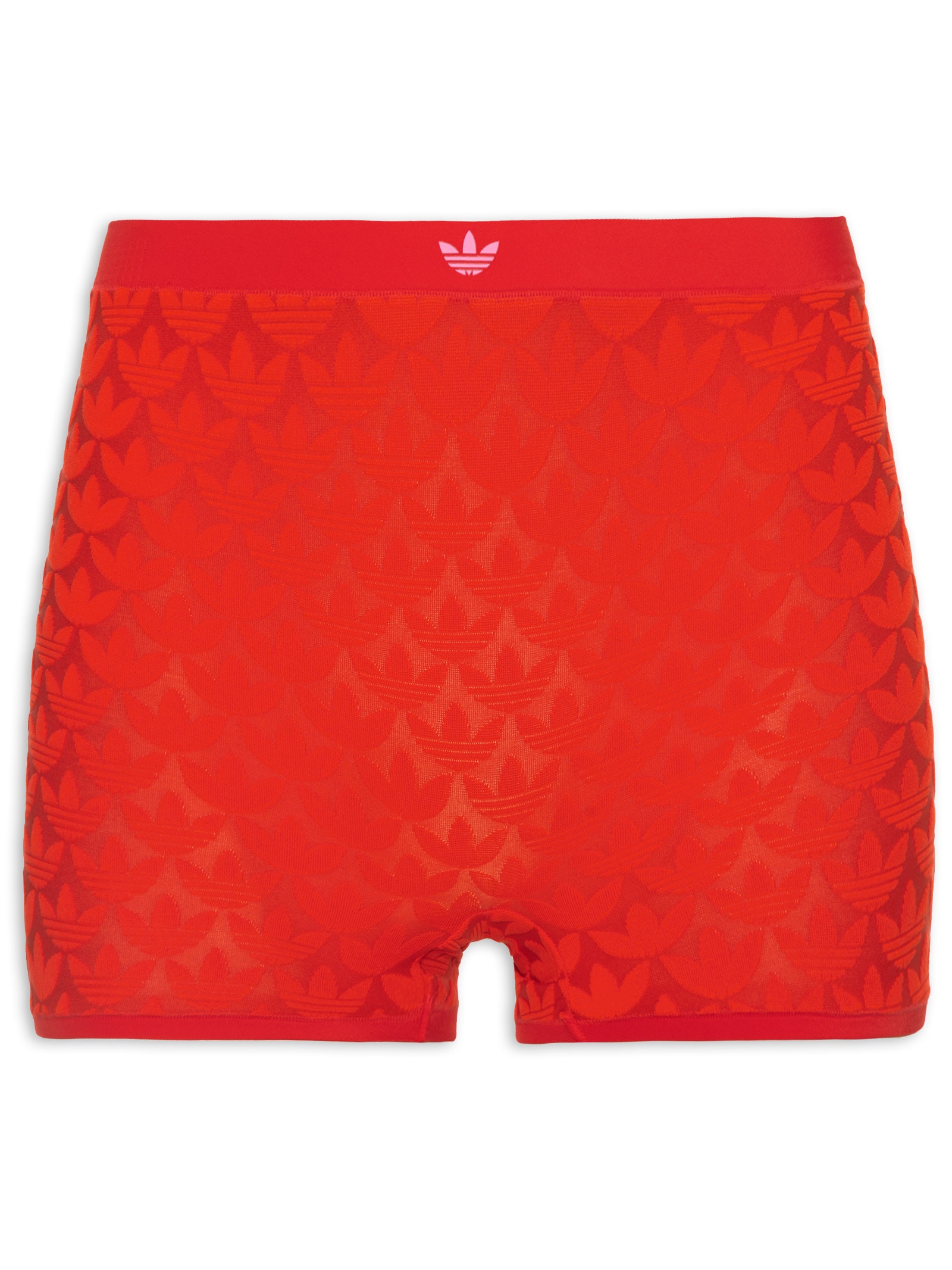 Calcinha Short Pant Microterrot Monogram Hi Rise - Vermelho
