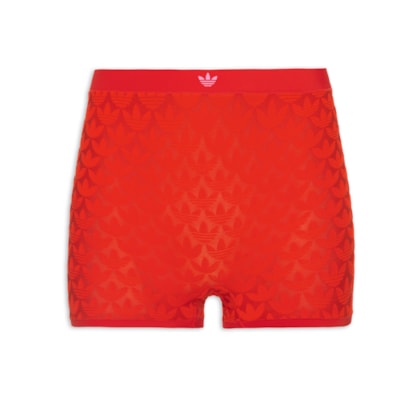 Calcinha Short Pant Microterrot Monogram Hi Rise - Vermelho