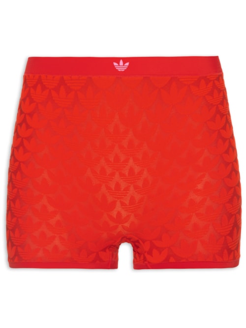 Calcinha Short Pant Microterrot Monogram Hi Rise - Vermelho