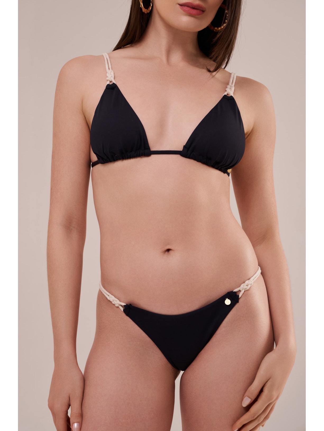 calcinha string cordel preto Suntime