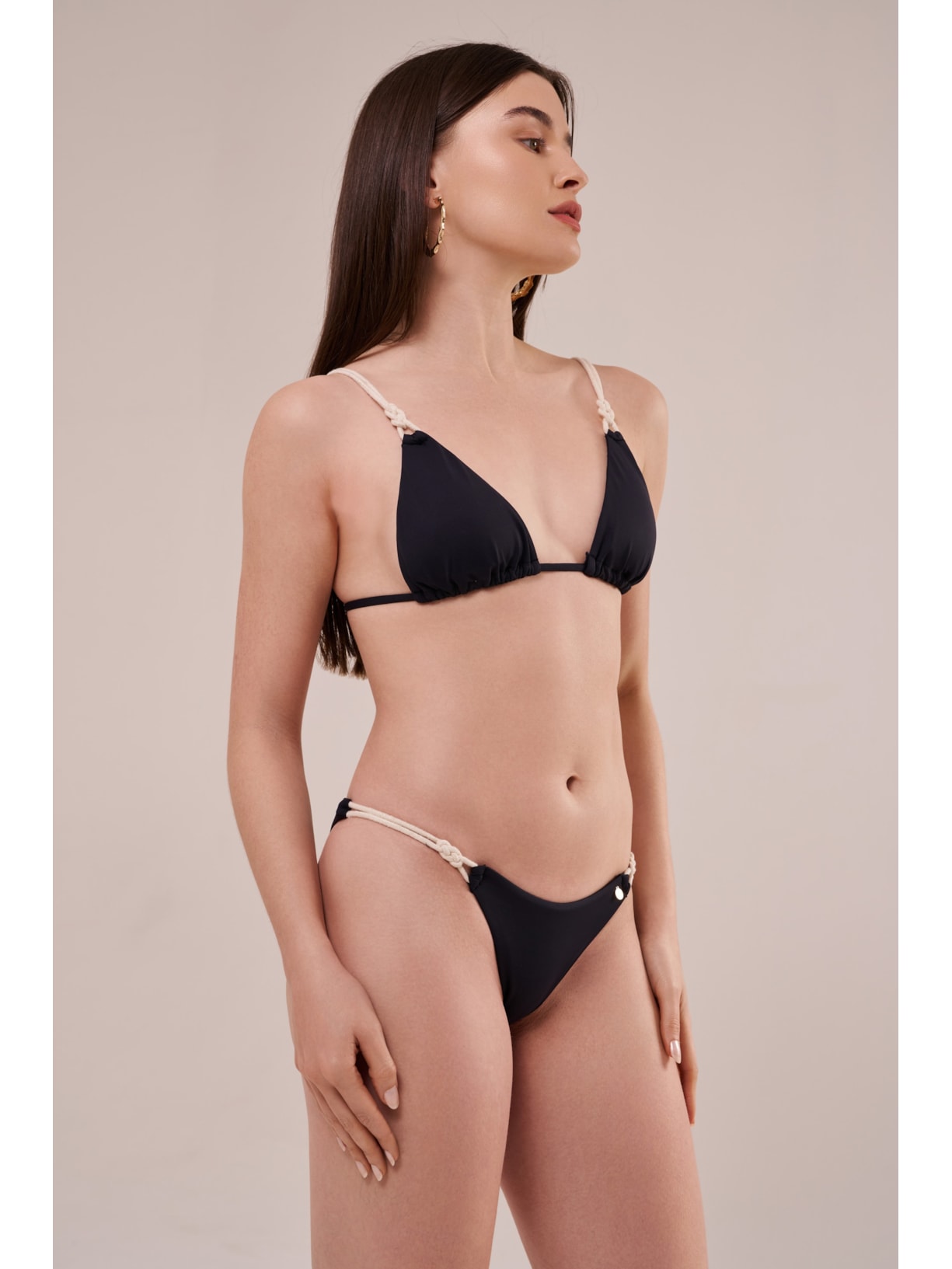 calcinha string cordel preto Suntime