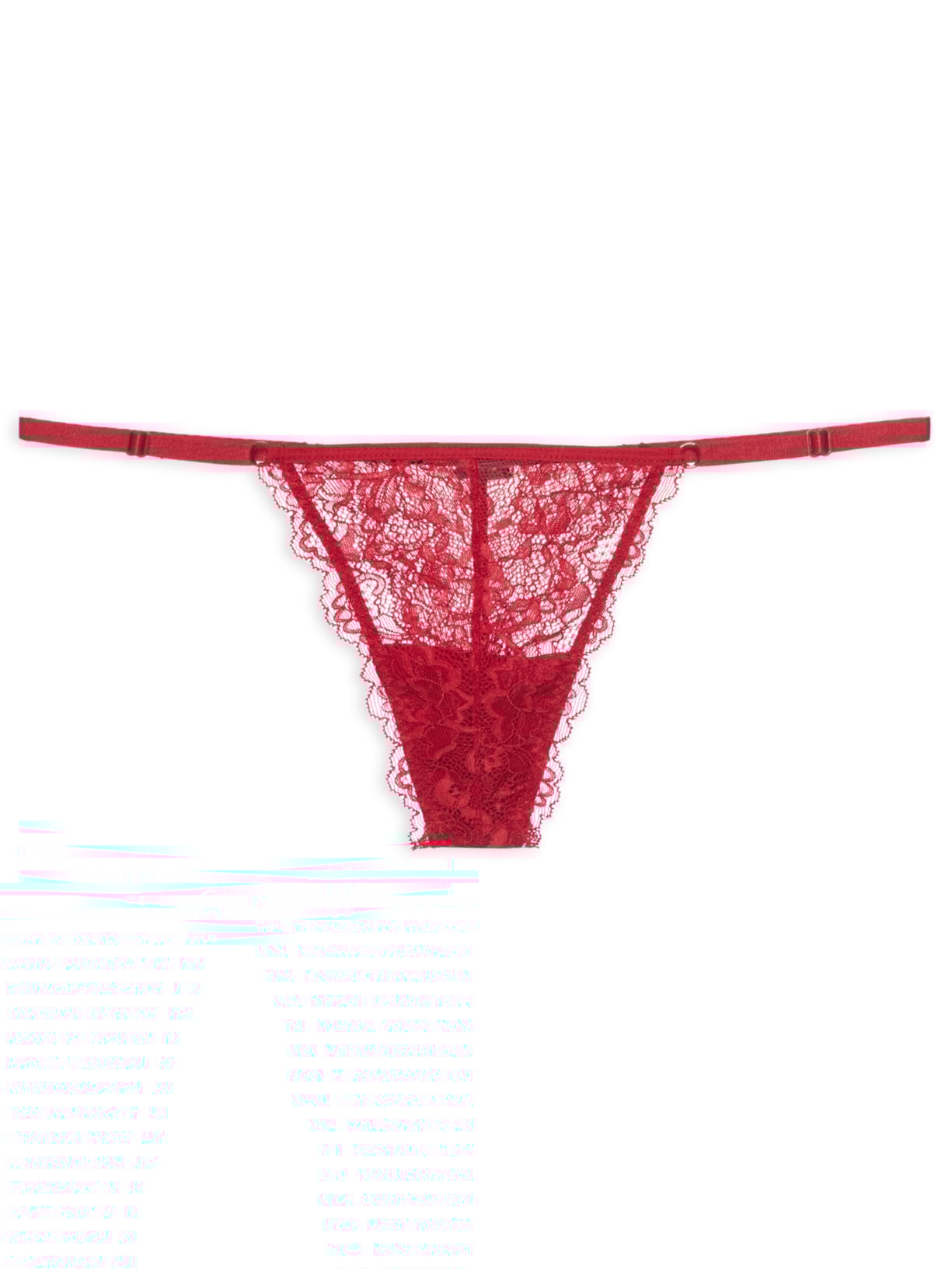 Calcinha String Fio Dental Em Renda Vermelho Hope