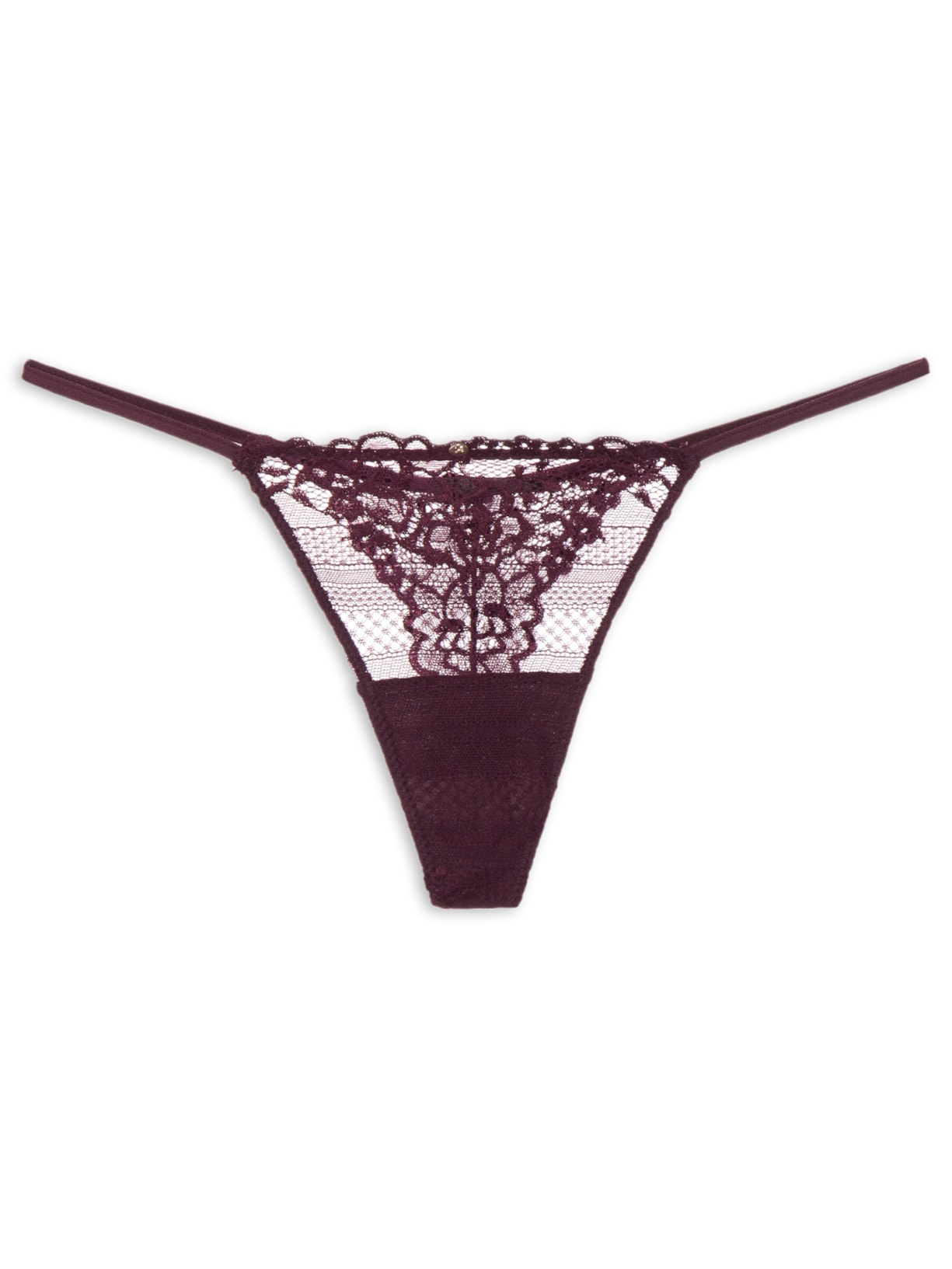 Calcinha String Fio Dental Em Renda Vermelho Hope