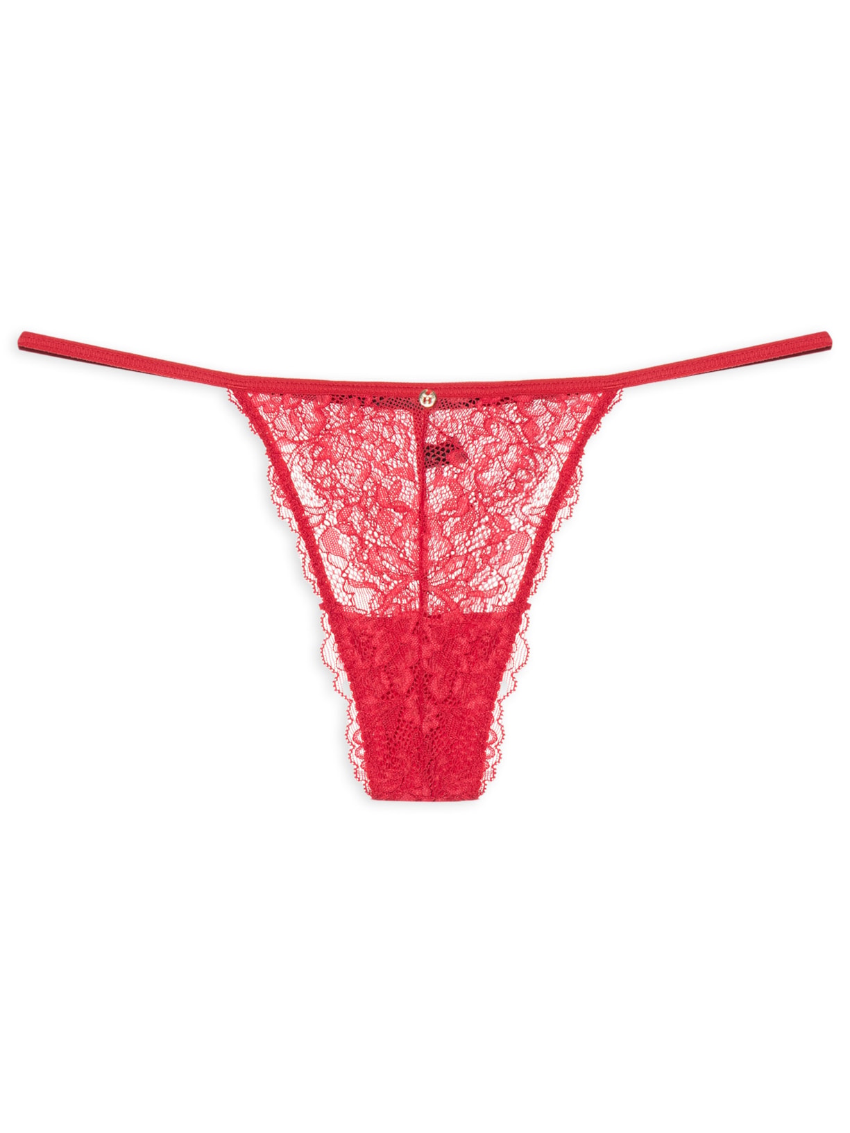 Calcinha String Fio Dental Em Renda Vermelho Hope