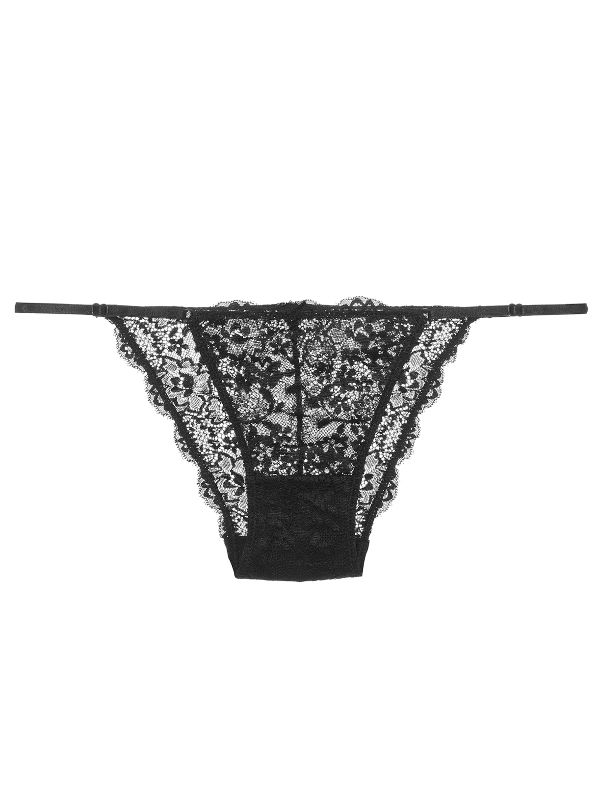 Calcinha String Renda Basic Me - Preto