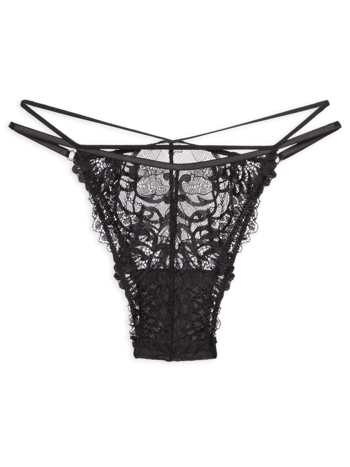 Calcinha String Renda Chloe Preto Jogê