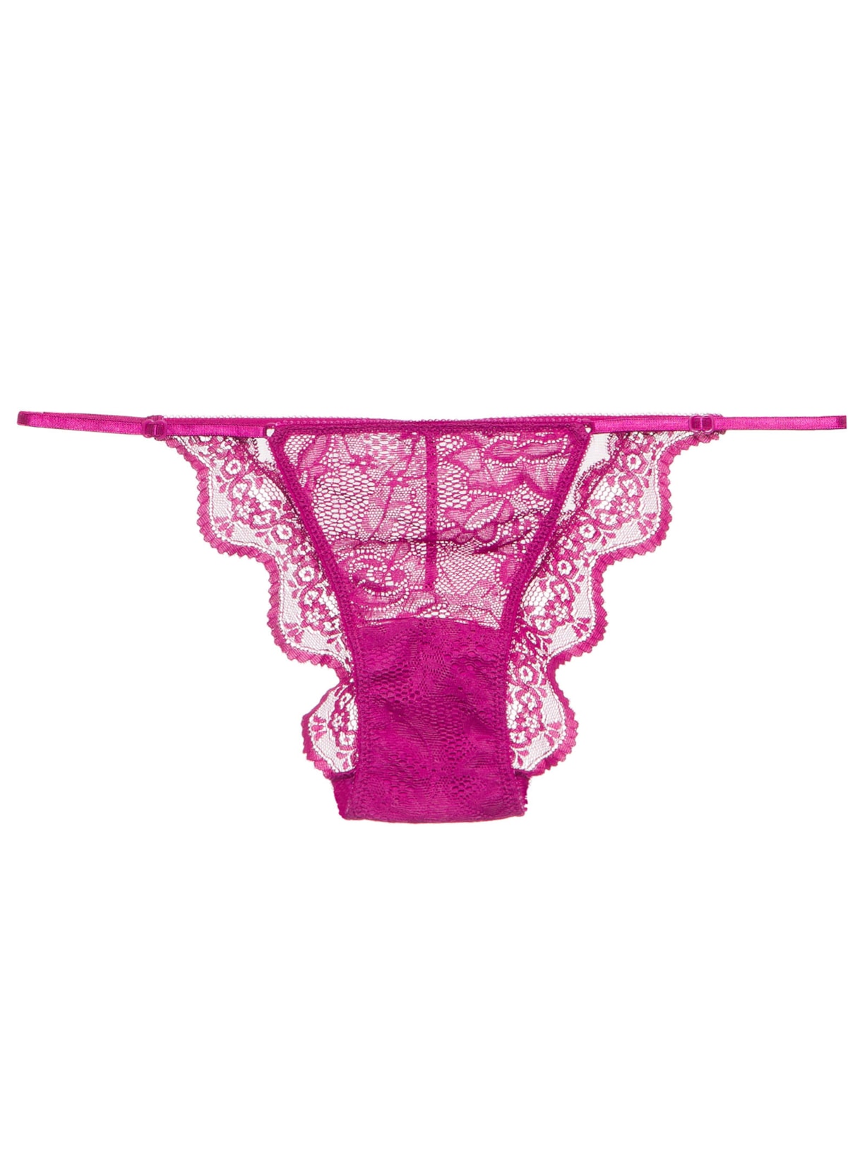 Calcinha String Renda Tule Basic Rosa Jogê