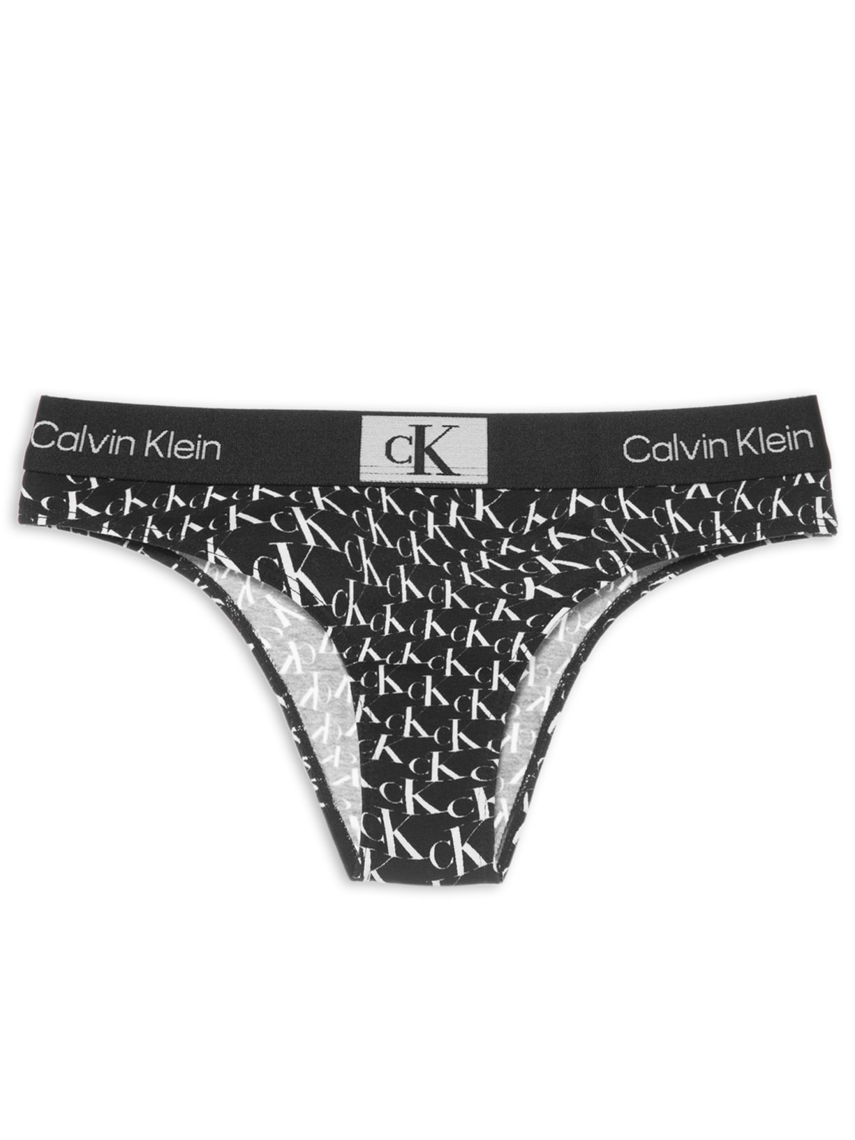 Calcinha Tanga 1996 Print Warped - Preto