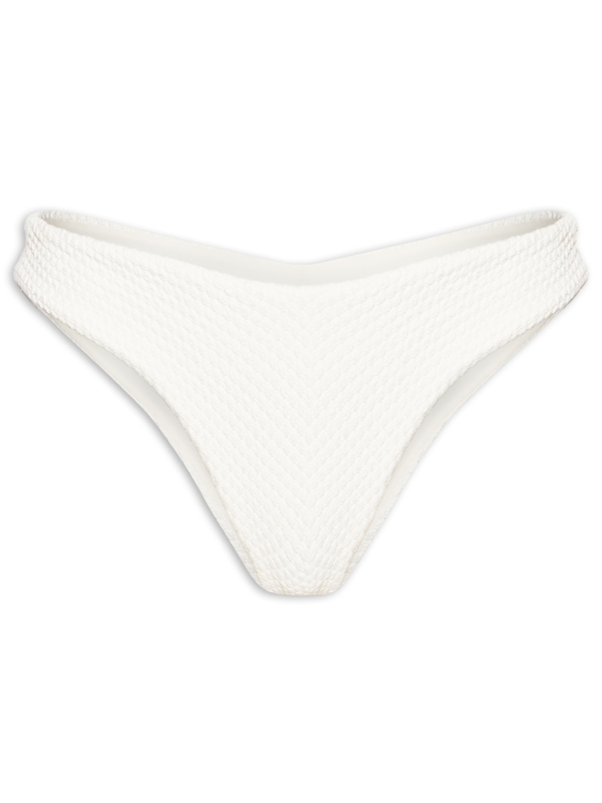 Calcinha Tanga Asa Delta Textura Liso Branco Cia Marítima