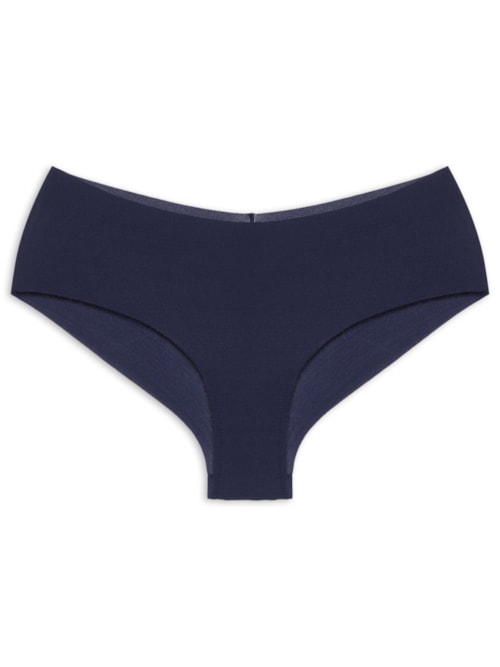 Calcinha Tanga Brasileira Em Microfibra - Azul