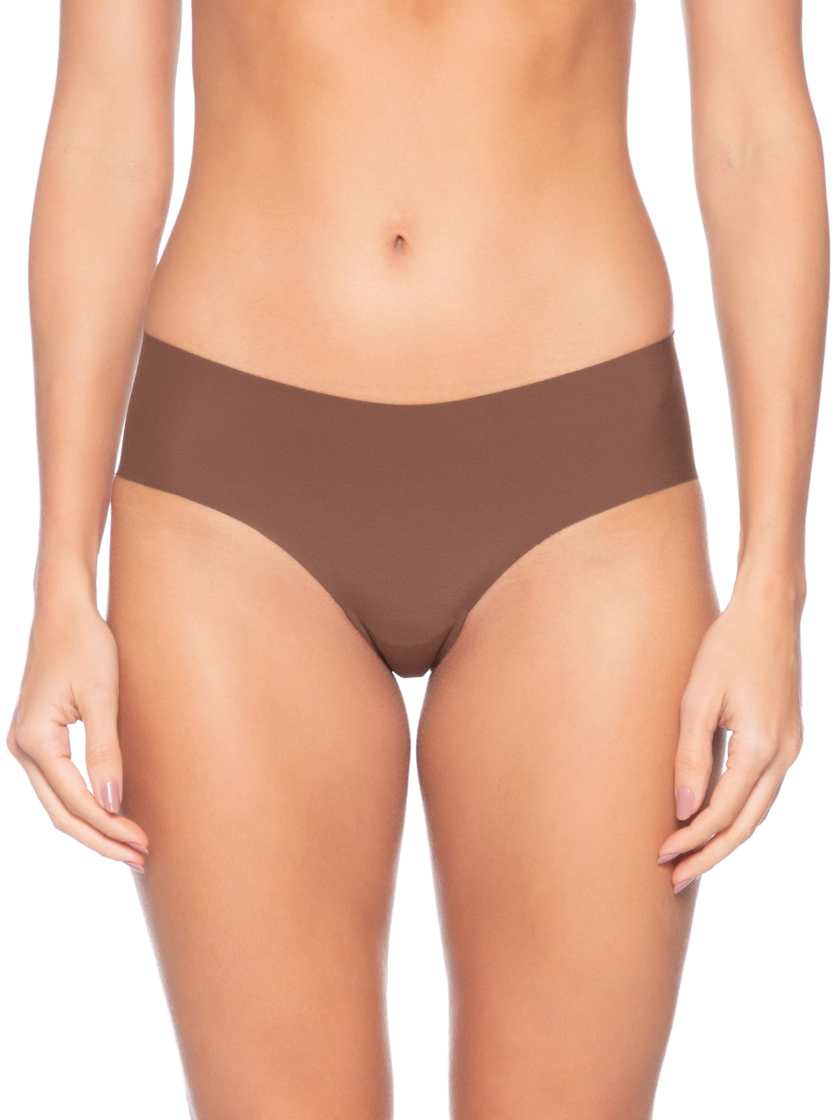 Calcinha Tanga Brasileira Em Microfibra Marrom Hope