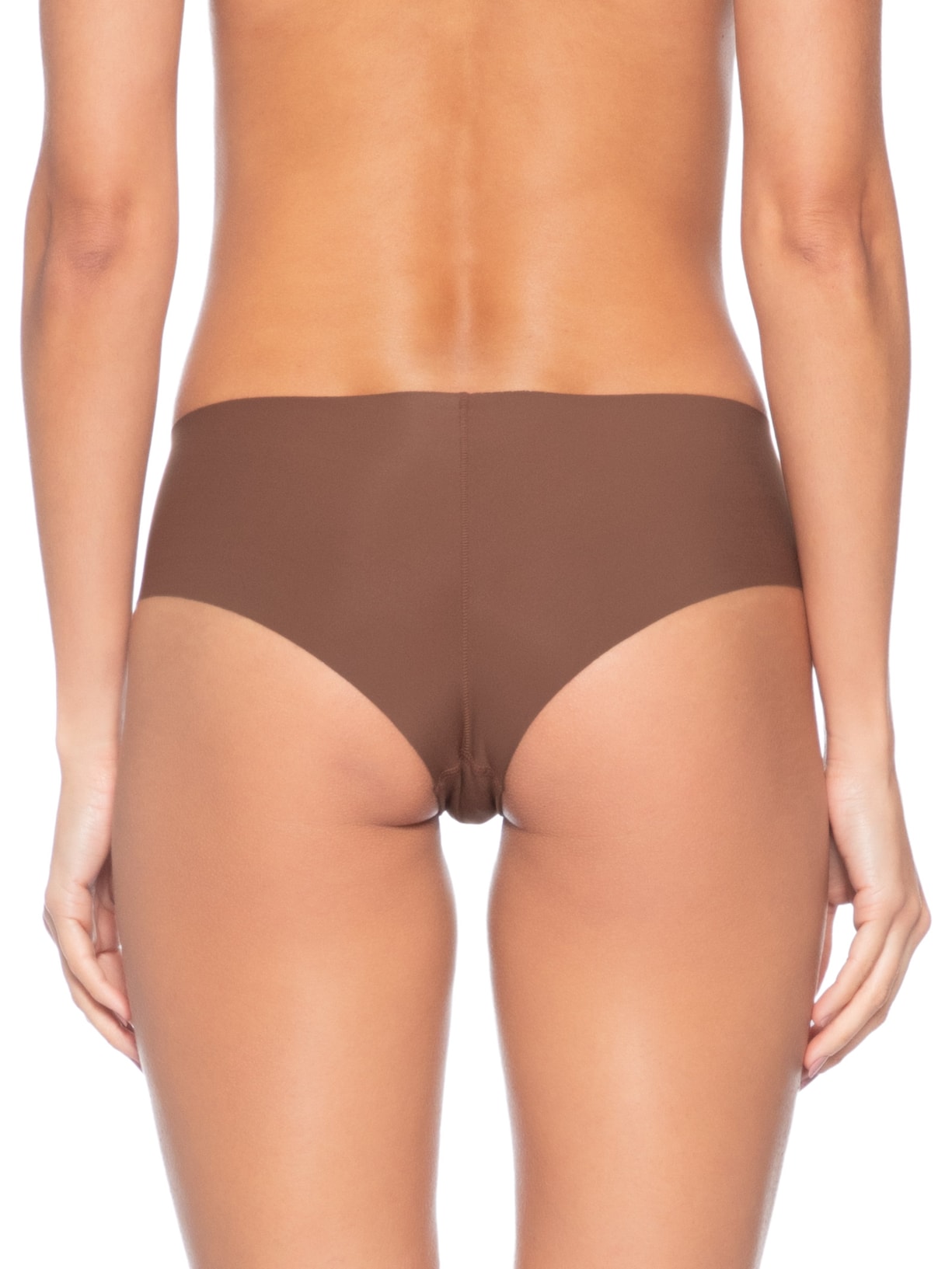 Calcinha Tanga Brasileira Em Microfibra Marrom Hope