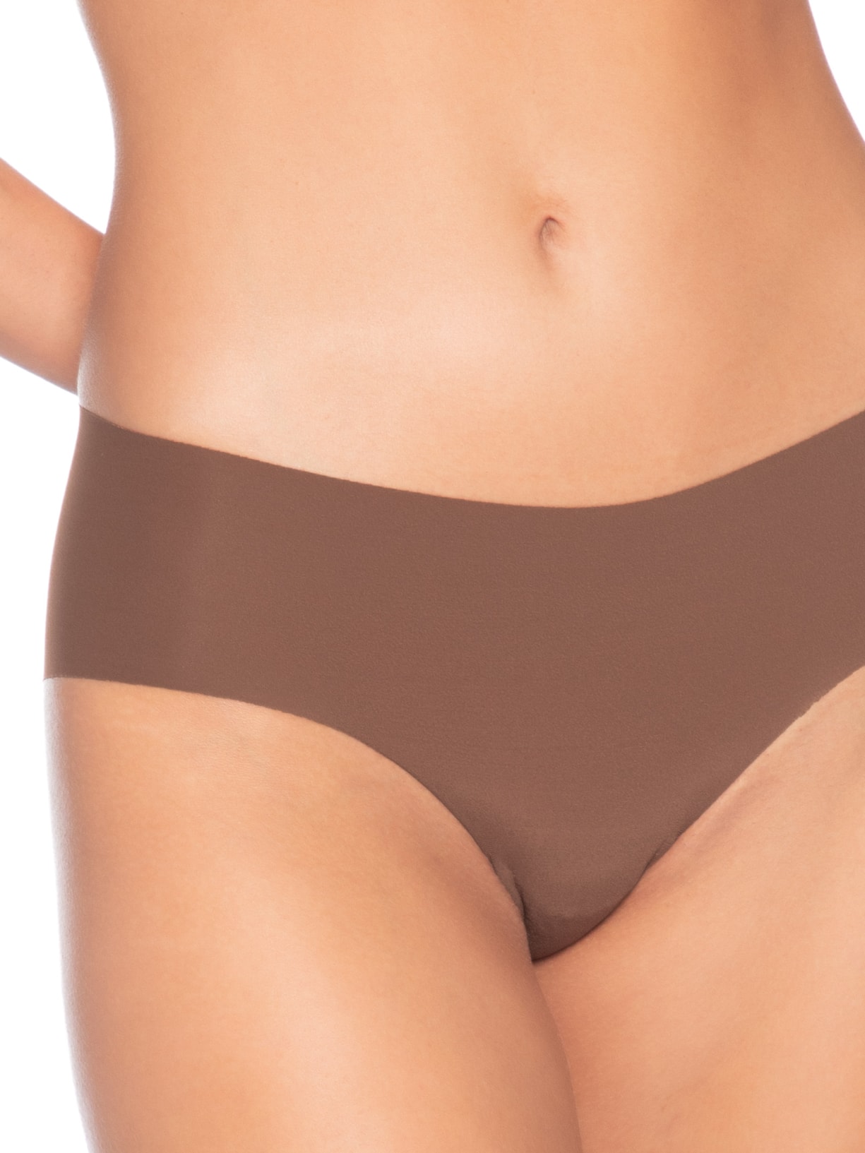 Calcinha Tanga Brasileira Em Microfibra Marrom Hope