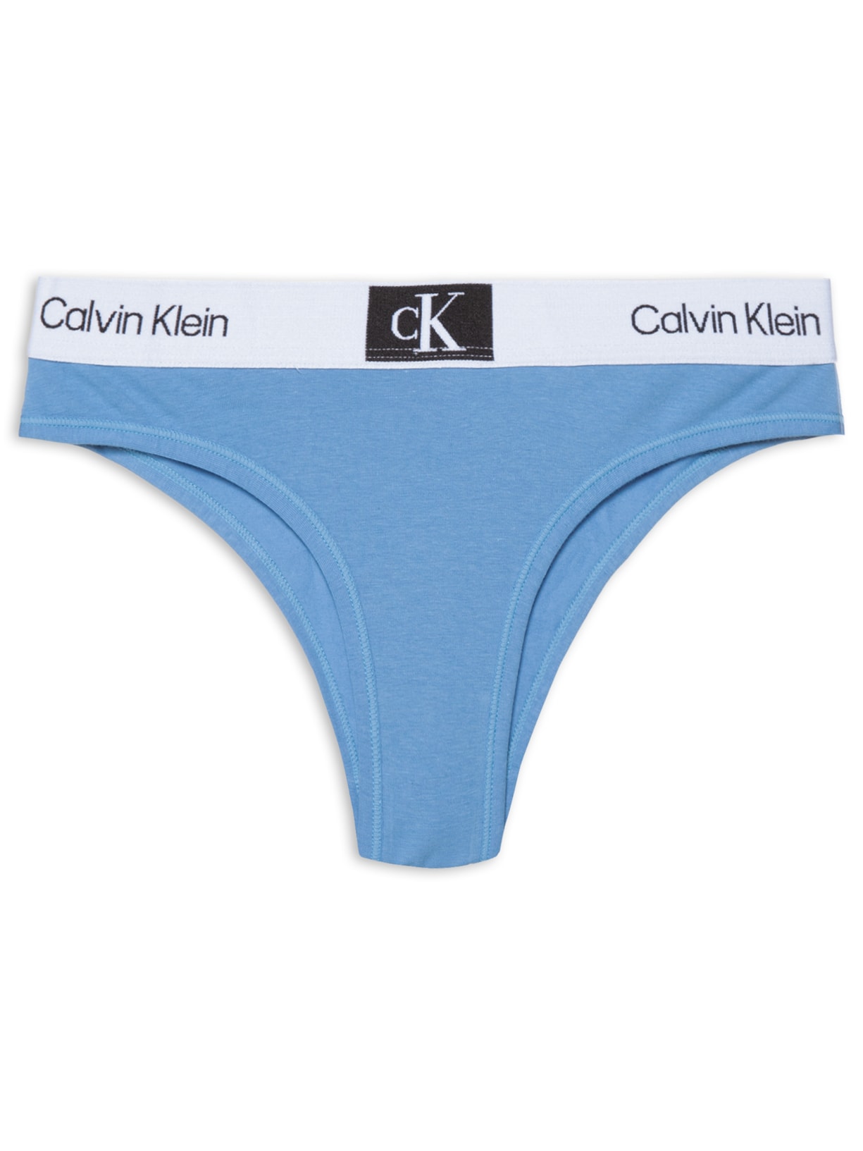 Calcinha Tanga Cotton Ck 1996 - Azul