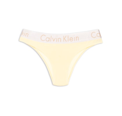 Calcinha Tanga Cotton Ck Reveillon - Amarelo