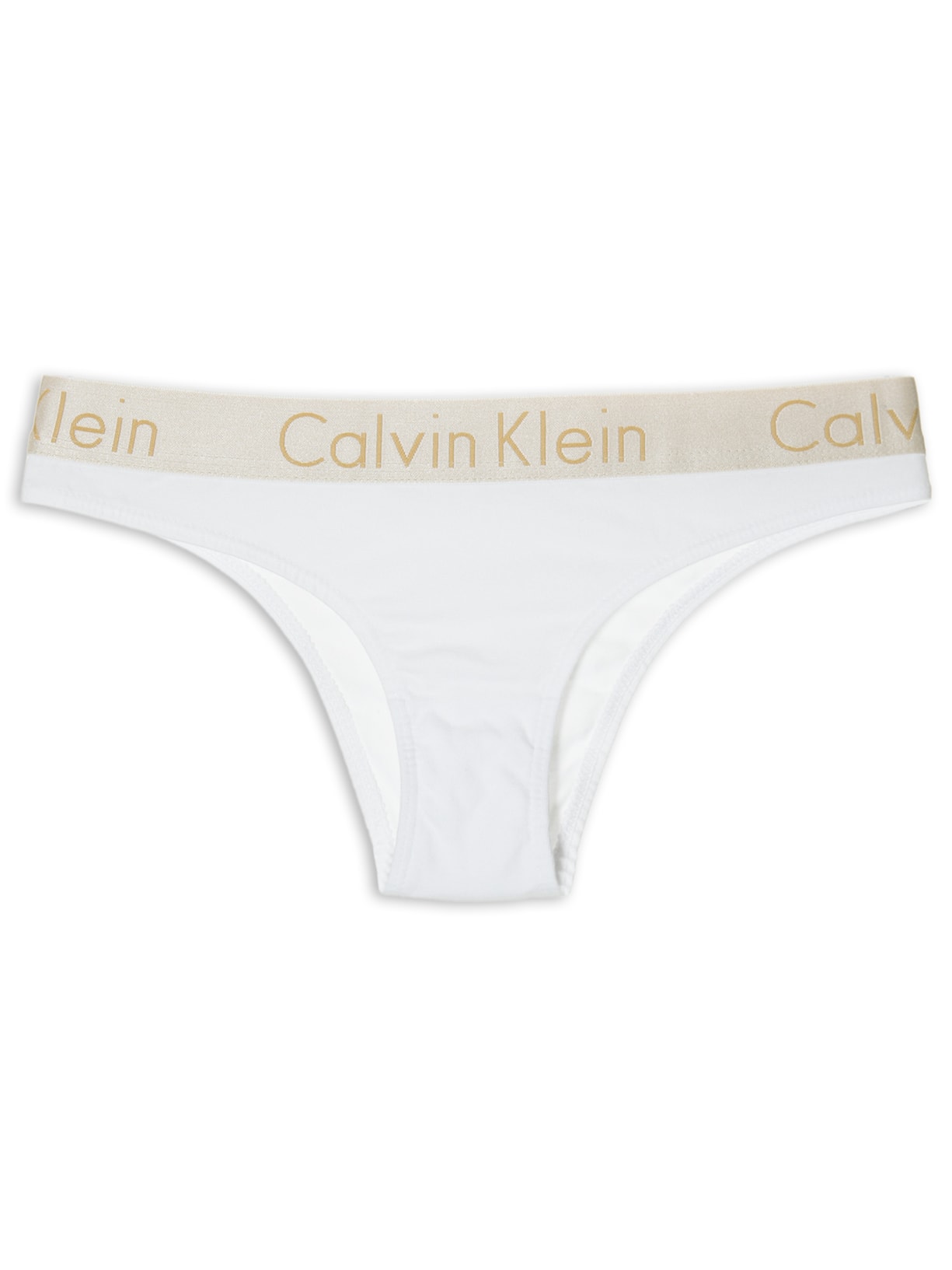 Calcinha Tanga Cotton Reveillon - Dourado