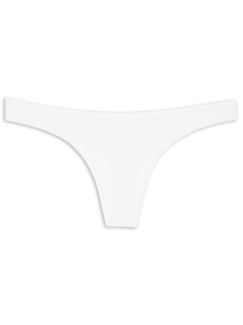 Calcinha Tanga Fio Básico Todo Dia - Branco