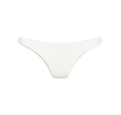 Calcinha Tanga Fio Duplo Lisa - Branco
