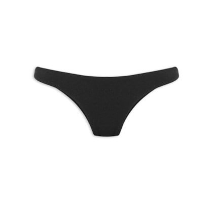 Calcinha Tanga Fio Duplo Lisa - Preto