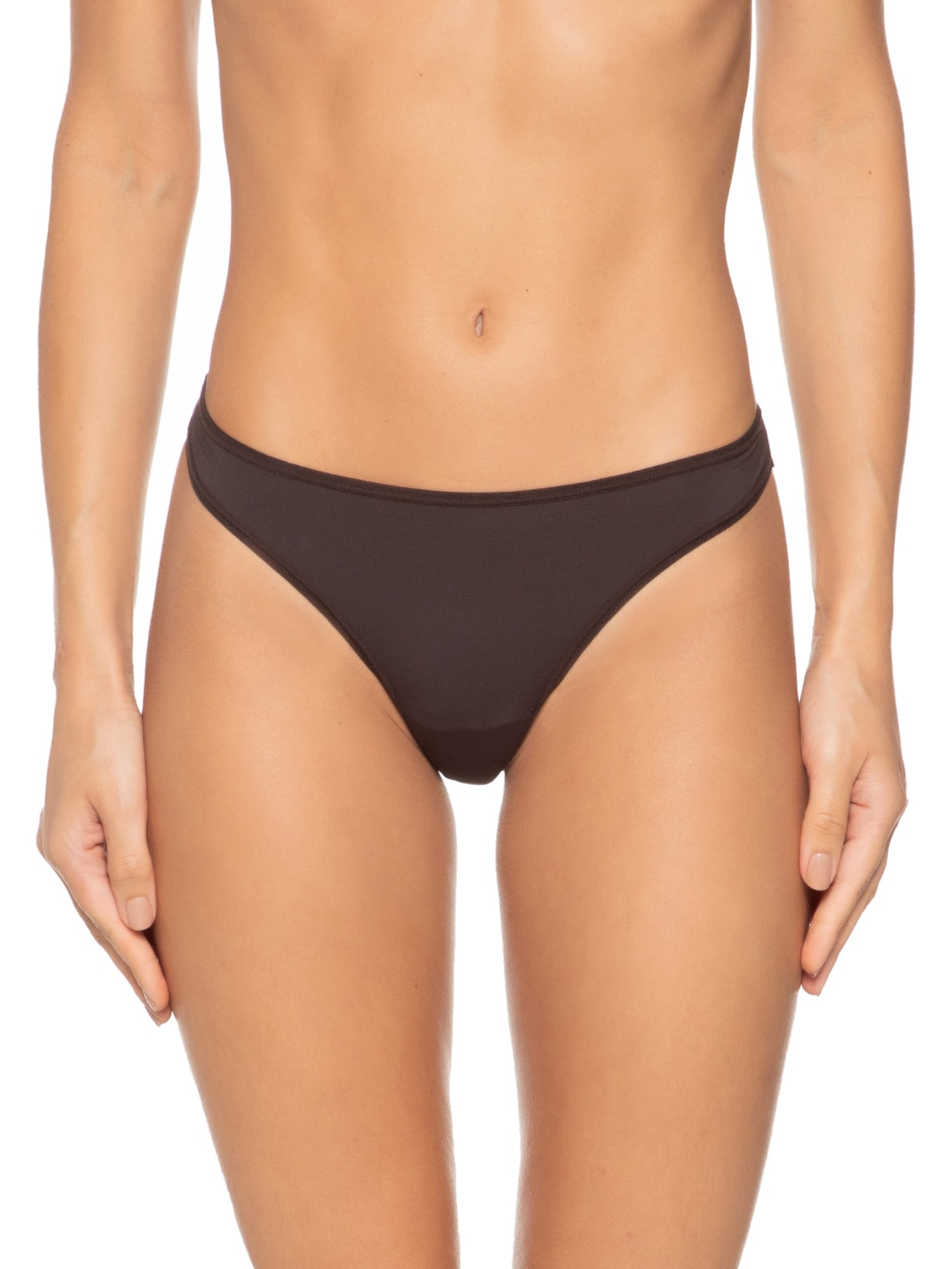 Calcinha Tanga Fio Marrom Valisere