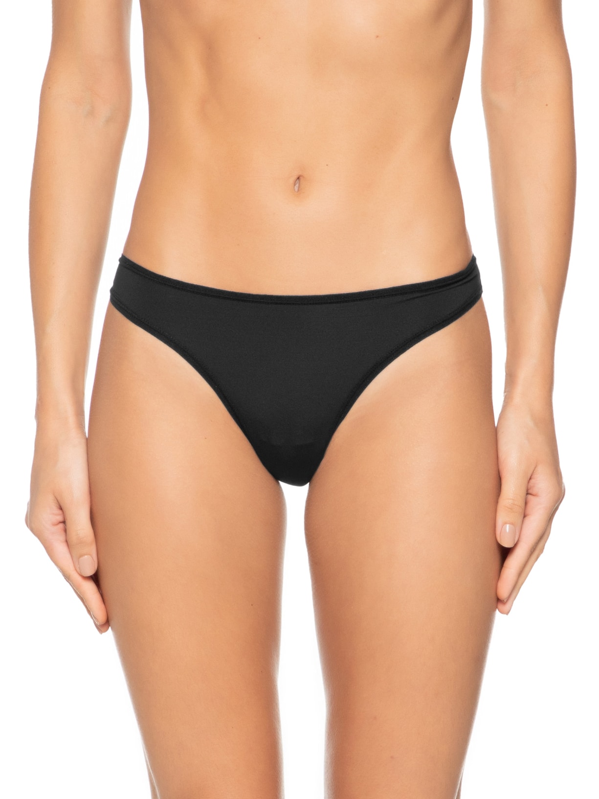 Calcinha Tanga Fio Preto Valisere