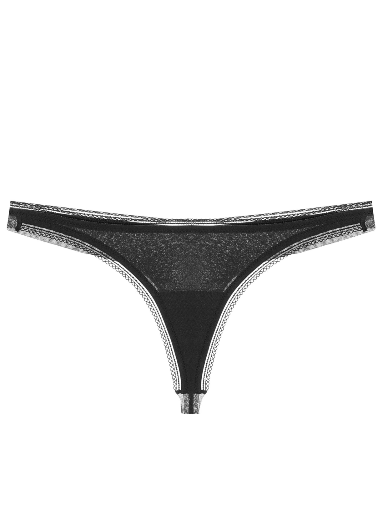 Calcinha Tanga Fio Skin - Preto