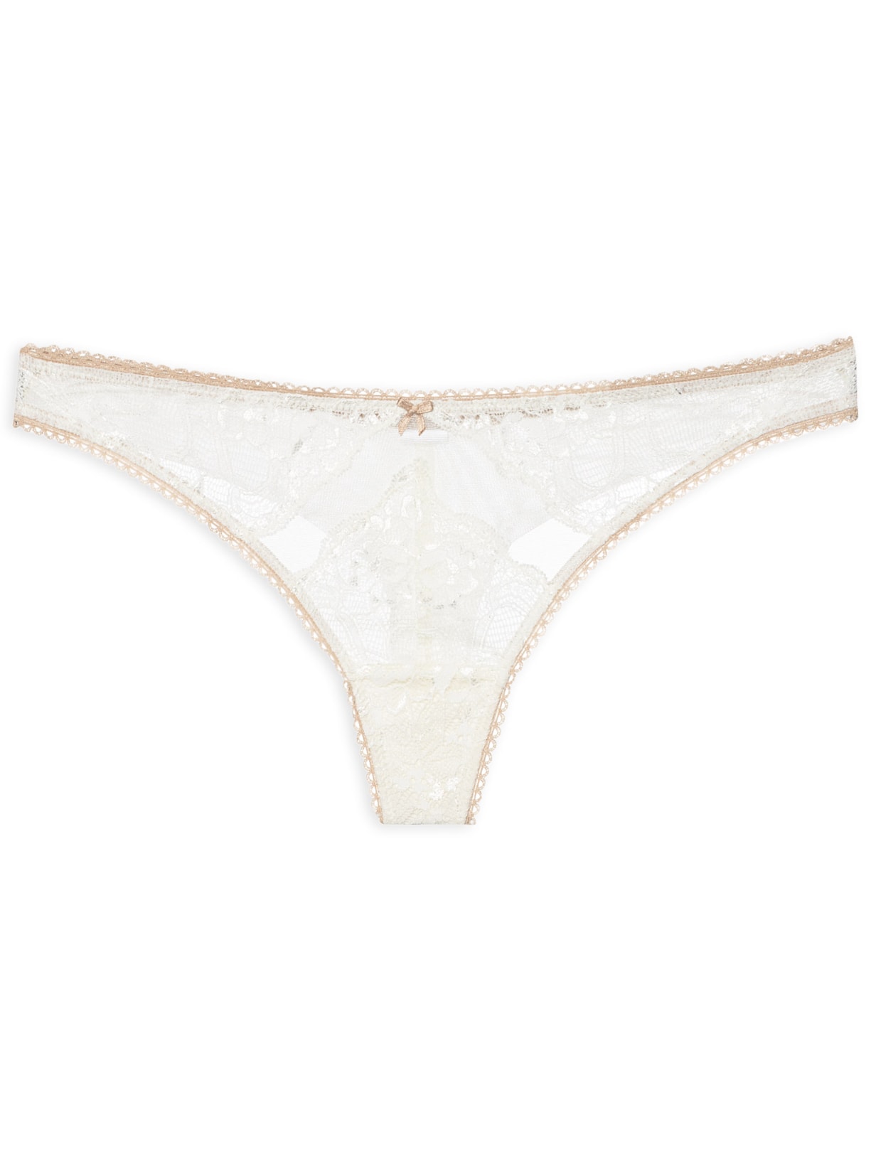 Calcinha Tanga Fio True Romance Off White Valisere