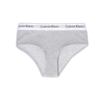 Calcinha Tanga Larga Modern Cotton - Cinza