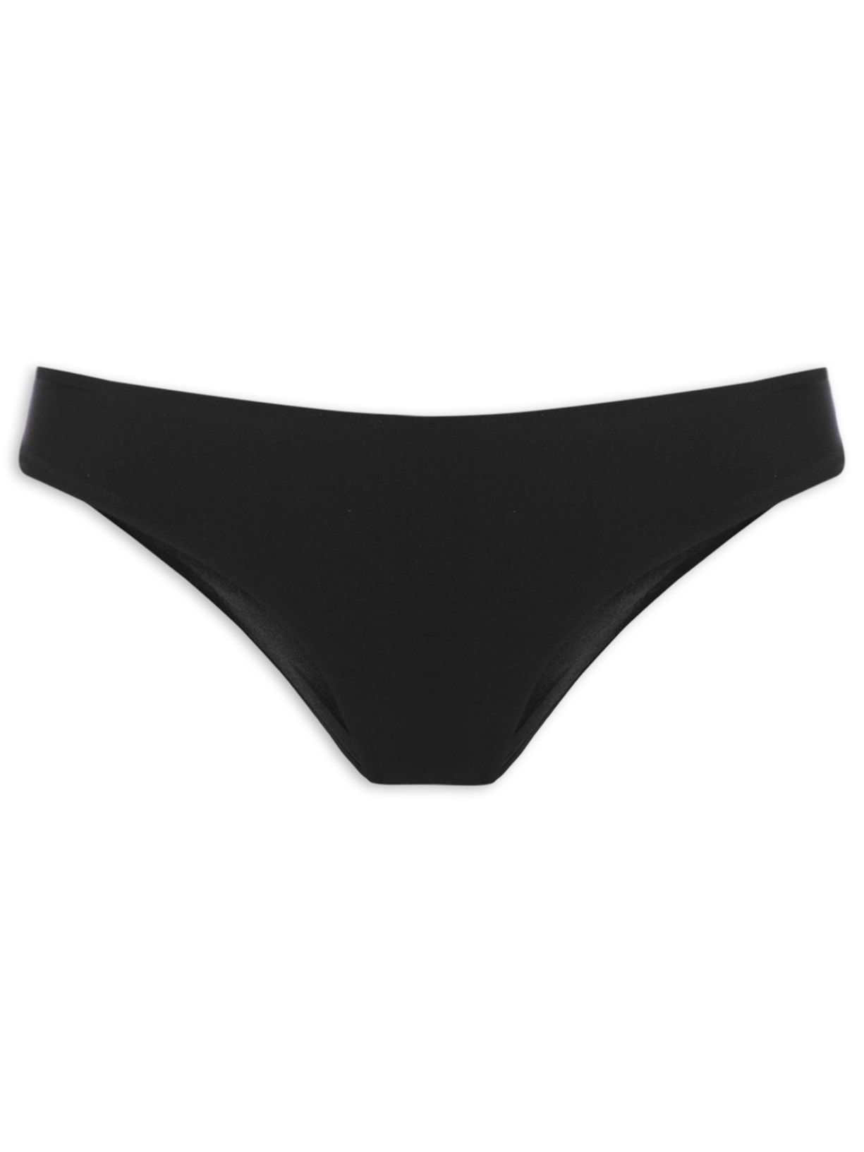 Calcinha Tanga Lateral Média Lisa Preto Cia Marítima