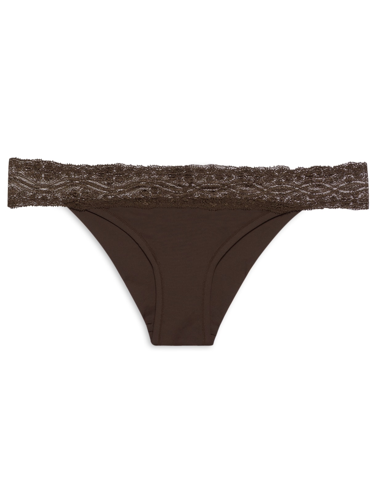 Calcinha Tanga Marrom Valisere