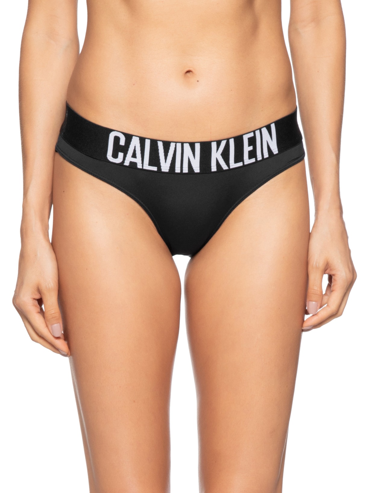 Calcinha Tanga Micro Intense Power Preto Calvin Klein Underwear
