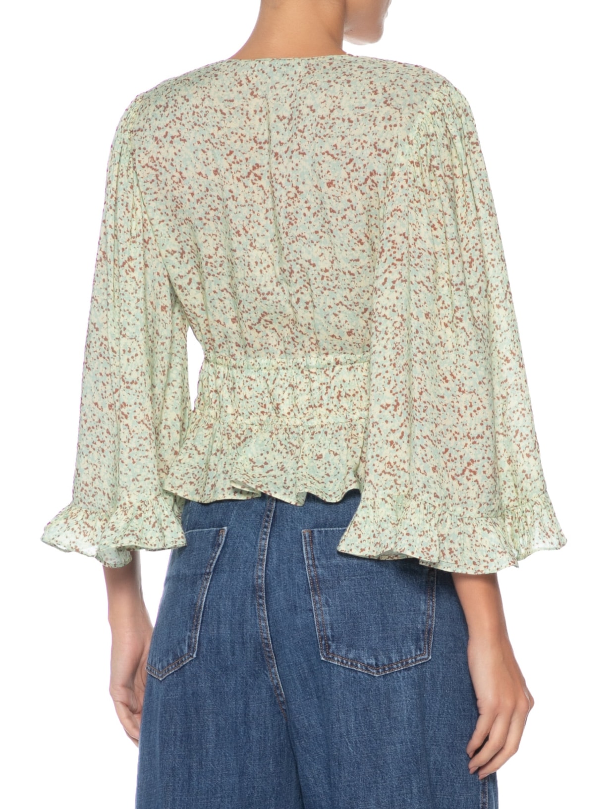 Camisa Bata Estampa Grão – Bege Dress To