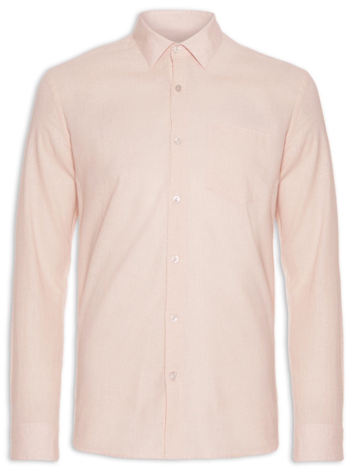 Camisa Cambraia Masculina - Rosa