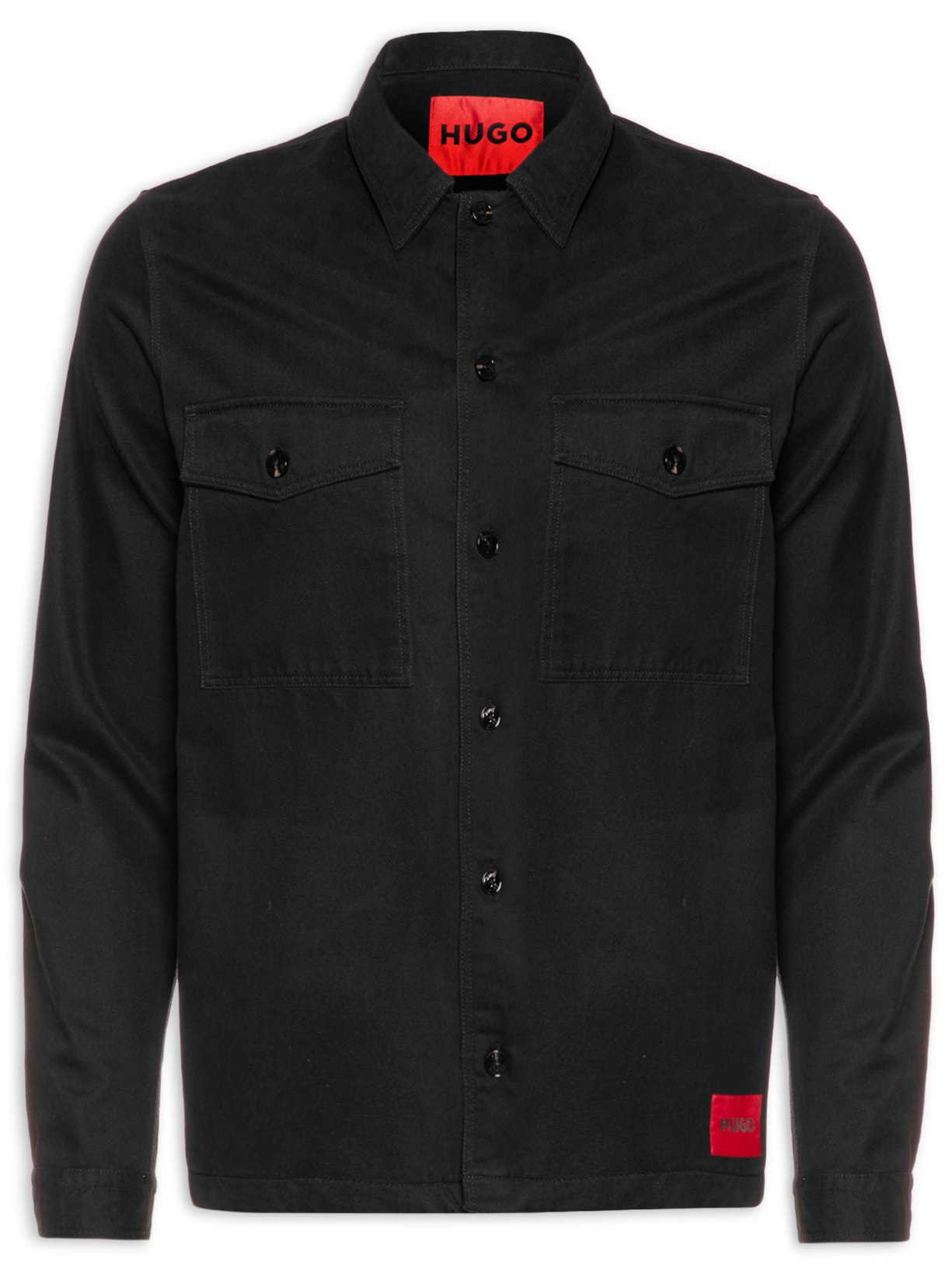 Camisa Casual Manga Longa Enalu - Preto