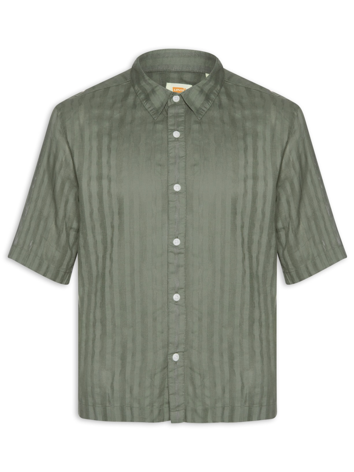 Camisa Casual Masculina Loose Fit Lama Boxy Verde Levi's