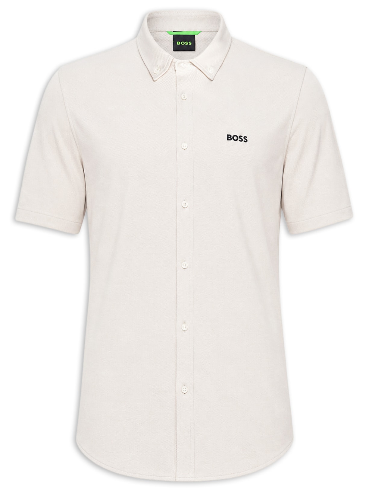 Camisa Casual Masculina Manga Curta ST Motion S Off White Boss