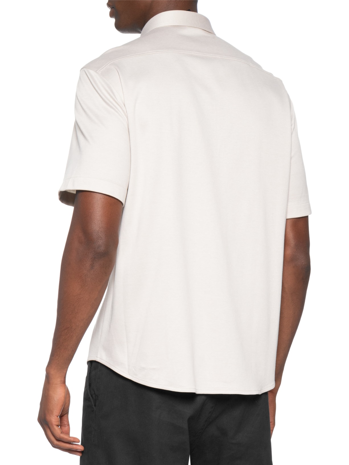 Camisa Casual Masculina Manga Curta ST Motion S Off White Boss