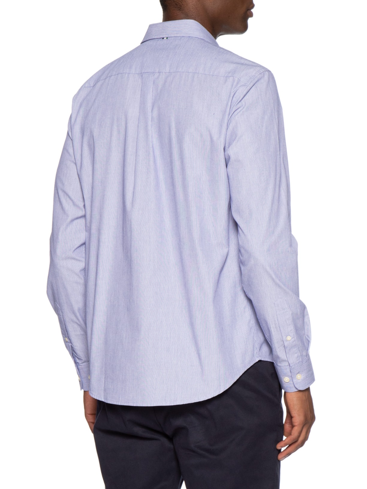 Camisa Casual Masculina Manga Longa Cerrado Azul Reserva